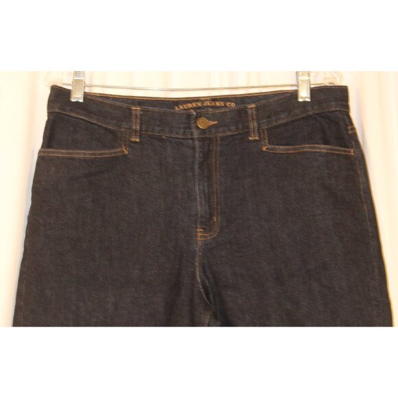 Ralph Lauren Jeans Co. 'Classic MidCalf' Cropped Dark Blue Size 12 x 22" Inseam - Picture 2 of 7